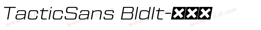 TacticSans BldIt字体转换